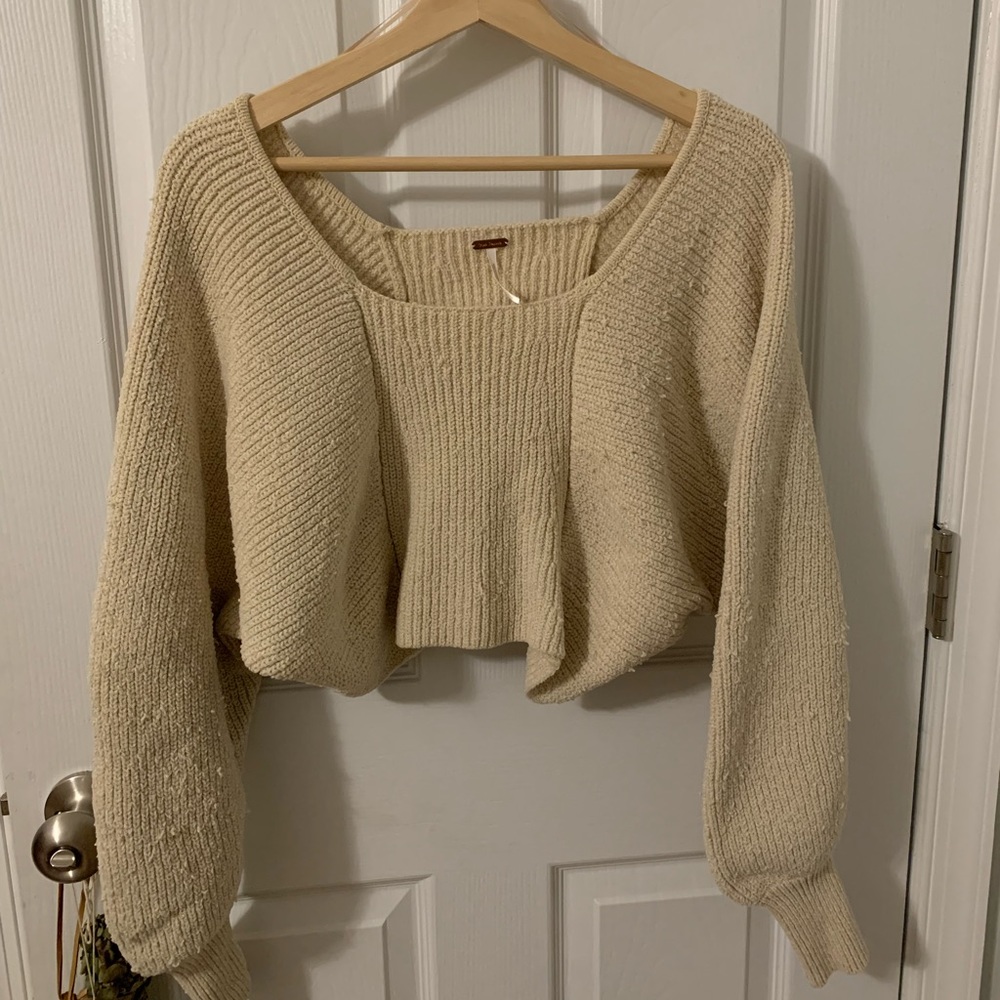 Free People Cropped Sweater